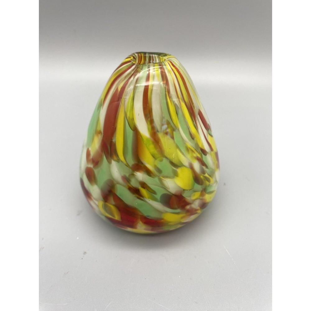 Pearlessence Hand Blown Confetti Art Glass Bud Vase Or Reed‎ Diffuser